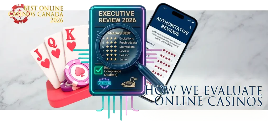 Our expert methodology for evaluating and rating Canadian online casinos.